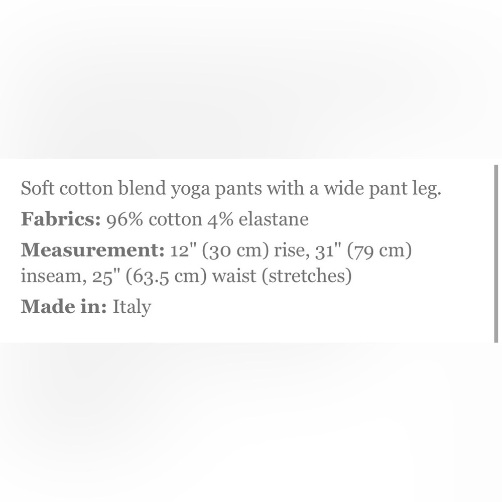 Brandy Melville Blue Fold Over Low Waist Wide Leg Yoga Pants O/S Like New - Picture 7 of 7